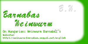 barnabas weinwurm business card